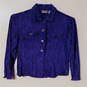 Beautiful Never worn Chico's Purple Jacket Size 1
